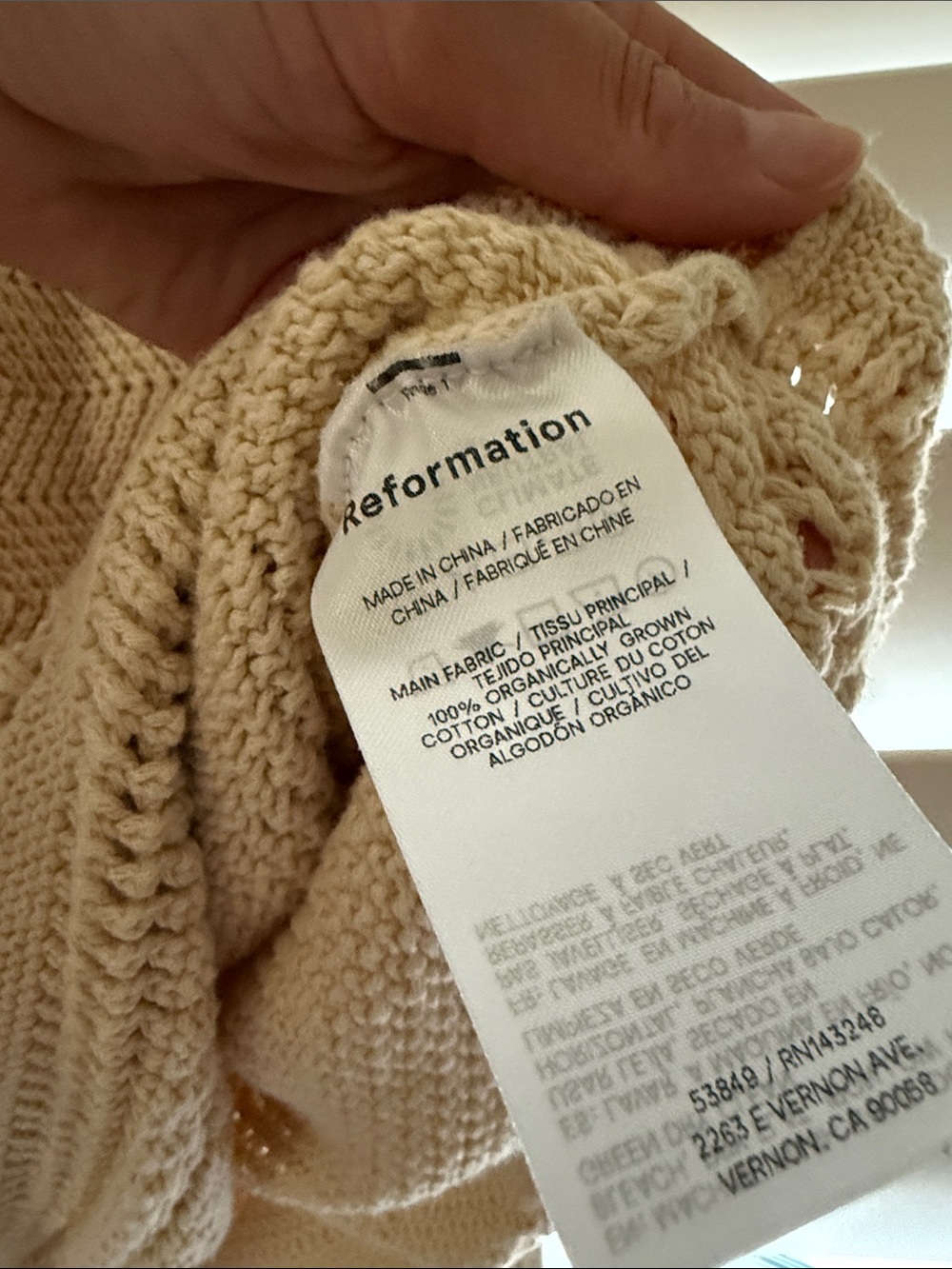 Reformation Inda cotton crochet dress - Picture 3 of 3